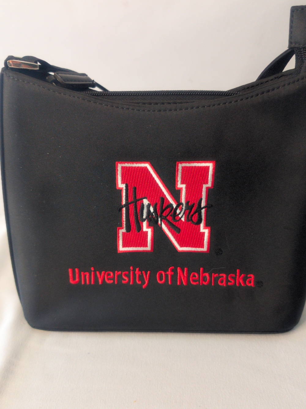 University of Nebraska Black Clutch with Red 'N' Logo